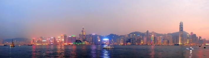 Hong Kong morning panorama photo