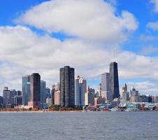 Chicago city urban skyline panorama photo