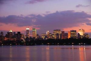 New York City skyline Sunset photo