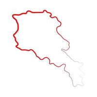 Armenia map illustrated on a white background vector