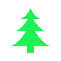 Christmas tree illustrated on white background vector