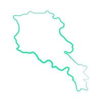 Armenia map illustrated on a white background vector