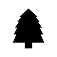 Christmas tree illustrated on white background vector