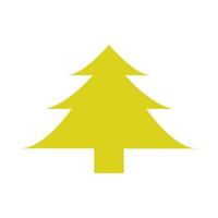 Christmas tree illustrated on white background vector