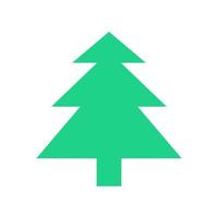 Christmas tree illustrated on white background vector