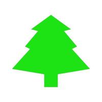 Christmas tree illustrated on white background vector