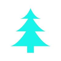 Christmas tree illustrated on white background vector