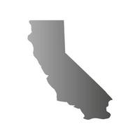 California map illustrated on white background vector