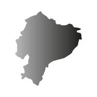 Ecuador map illustrated on a white background vector