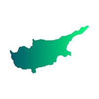 Cyprus map illustrated on a white background vector