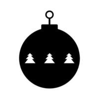 Christmas ball illustrated on a white background vector