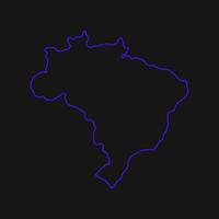 Brazil map illustrated on white background vector