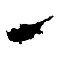 Cyprus map illustrated on a white background vector