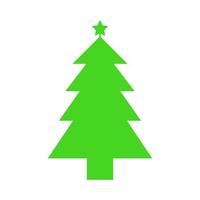 Christmas tree illustrated on white background vector