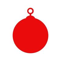 Christmas ball illustrated on a white background vector