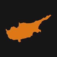 Cyprus map illustrated on a white background vector