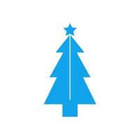 Christmas tree illustrated on white background vector