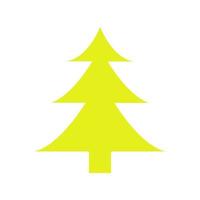 Christmas tree illustrated on white background vector