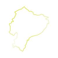 Ecuador map illustrated on a white background vector