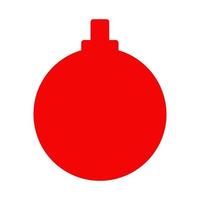 Christmas ball illustrated on a white background vector