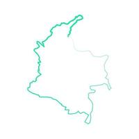 Colombia map illustrated on a white background vector