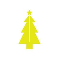 Christmas tree illustrated on white background vector