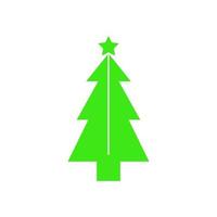 Christmas tree illustrated on white background vector