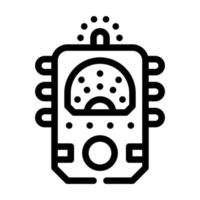 ectoplasm paranormal detector line icon vector illustration