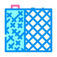 grid building material color icon vector illustration