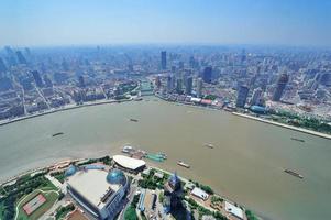 Shanghai aerial in the day photo