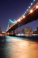 Manhattan Bridge over Hudson River photo