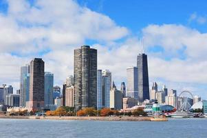 Chicago city urban skyline photo