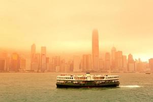 Boat and Hong Kong photo