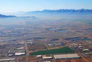 Aerial view of Phoenix city, Arizona photo