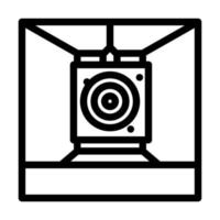 target for shouting line icon vector illustration