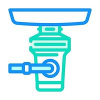 garbage disposal color icon vector illustration