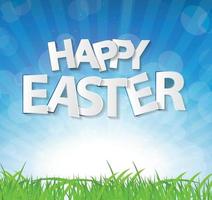 Happy Easter Spring Background Vector Illustration