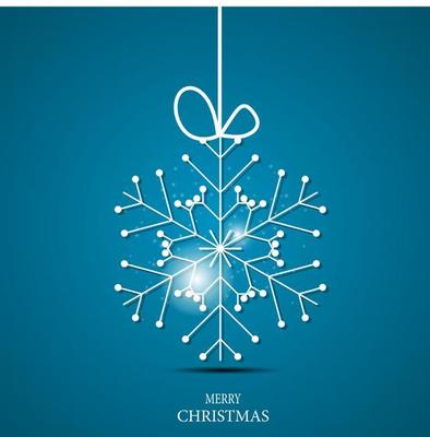 Christmas snowflakes background vector illustration