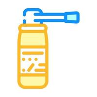 spray medicaments color icon vector illustration flat