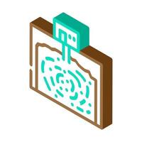 underground storage bacteria biogas isometric icon vector illustration