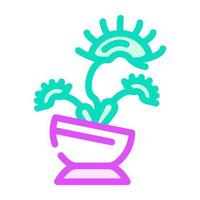 venus flytrap color icon vector illustration