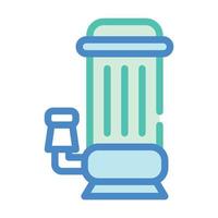 water pump tool color icon vector illustration
