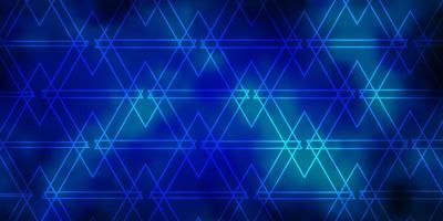 Light BLUE vector texture with lines, triangles.