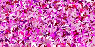 Light pink vector backdrop with triangles, lines.