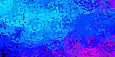 Light pink, blue vector background with triangles.