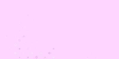 Light Pink vector background with occult symbols.