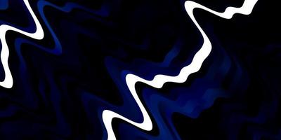 Dark BLUE vector background with wry lines.