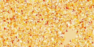 Light orange vector pattern with colored snowflakes.