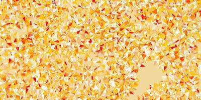 Light orange vector pattern with colored snowflakes.