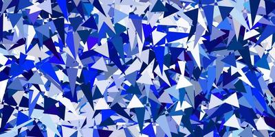 Light Pink, Blue vector backdrop with triangles, lines.